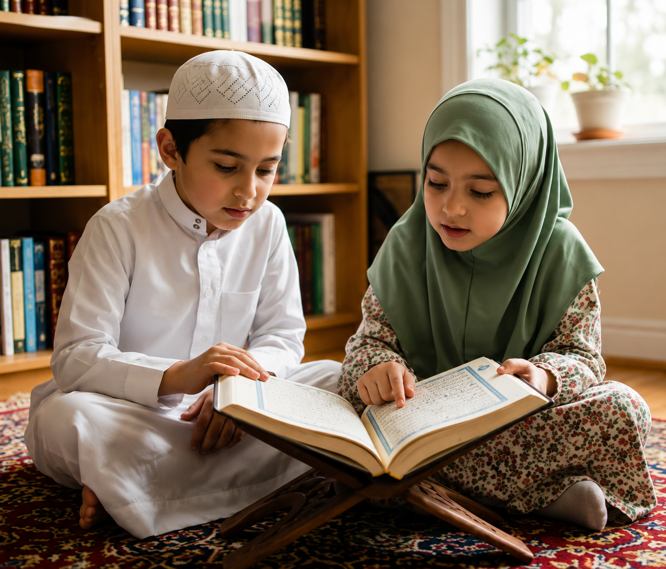 Children Reading Quran